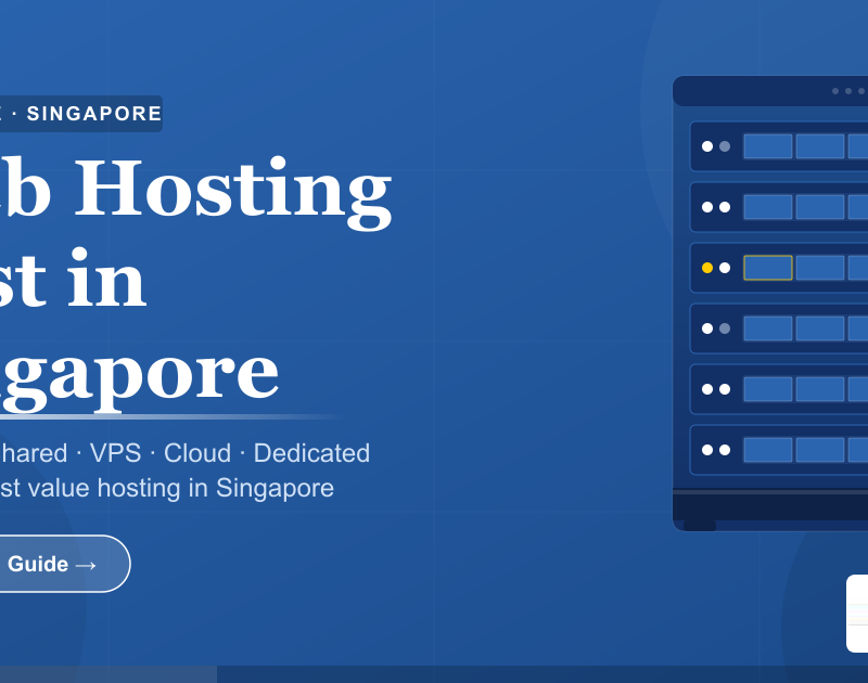Web Hosting Cost in Singapore (2026 Guide)